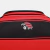 Detalhe da parte de trás da camisa do Flamengo, com o logo do time em destaque.