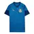 Camisa de treino azul do Palmeiras, modelo masculino da Puma, com estampa geométrica e logo do time.