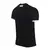Camisa Corinthians II 23/24 masculina, preta, com detalhes em listras brancas, vista traseira.
