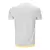 Camisa São Paulo Treino 24/25, modelo masculino, na cor branca com detalhes em cinza, vista traseira.