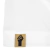 Detalhe da manga da camisa branca do goleiro do Vasco da Gama, com símbolo de punho cerrado.