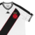 Camisa de futebol masculina do Vasco da Gama, modelo II 24/25, na cor branca com listras pretas e detalhes em vermelho.