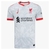 Camisa do Liverpool III 24 Nike Masculina Torcedor, na cor branca com detalhes em vermelho e logotipo da equipe.