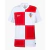 Camisa da Seleção da Croácia 24/25, branca com detalhes vermelhos e logo da Nike.