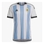 Camisa azul e branca da Seleção Argentina, modelo 22/23 da Adidas, para torcedores masculinos