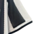 Detalhe da camisa Botafogo I 24/25 da Reebok, apresentando as cores preta e branca com design listrado.
