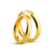 Par de Alianças Banhada Ouro 18k Chanfrada 4mm - comprar online