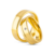 Par de Alianças Banhada Ouro 18k Capri 6mm Com Zircônia - comprar online