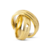 Par de Alianças Banhada Ouro 18k Lisboa 6mm Com Coração - comprar online