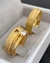 Par de Alianças Banhada Ouro 18k Lisboa 6mm Com Coração na internet