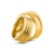 Par de Alianças Banhada Ouro 18k Luar 8mm - comprar online