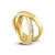 Par de Alianças Banhada Ouro 18k Reta Zircônias Quadradas 4mm - comprar online