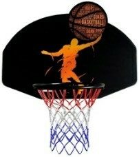 aro de basquet premium con tablero y red