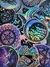 Holográfico LUNA CON CUARZOS - Re cute stickers impermeables premium