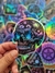 Holográfico CALAVERA FUEGO AZUL - comprar online