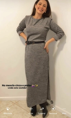 Vestido Midi em Tricot
