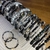 Pulseras mostacillas negras (pack x10 surtido)