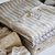 MANTEL TUSOR GRIS Y BLANCO - comprar online