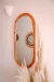 Moldura de Vime com espelho Rattan Oval - comprar online