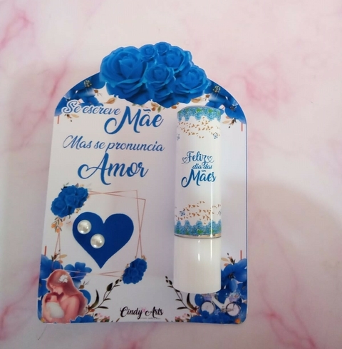 Manteiga de cacau e brinco na card Dia das Mães -50 unidades - comprar online
