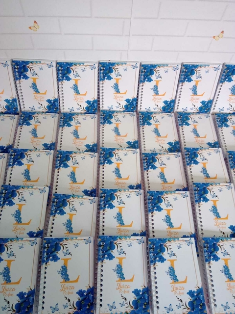kit Caderninho/bloquinho Borboletas-10x14 40 F. Brancas - 20 unidades - comprar online