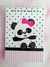 Imagem do kit Caderninho/bloquinho Panda menina-10x14 40 F. Brancas - 20 unidades
