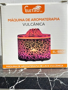 Difusor De Aroma Ambiente Umidificador Ar Óleos Led Vulcão