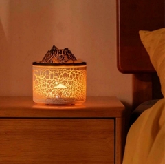 Difusor De Aroma Ambiente Umidificador Ar Óleos Led Vulcão na internet