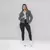 Jaqueta Jeans Feminina Dazac Marmorizada Cinza Grafite