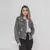Jaqueta Jeans Feminina Dazac Marmorizada Cinza Grafite - comprar online