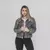 Jaqueta Jeans Feminina Dazac Marmorizada Cinza Grafite - Dazac