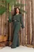Conjunto Feminino Moletinho Cropped Manga Flare e Calça Cargo Pantalona com Elastano na internet