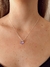 Cadena veneciana 45 cm + dije swarovski corazón tornasolado - plata 925 - comprar online