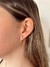 Argollas cubic plateada con tuerca - 10 MM - plata 925 - comprar online