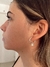 Argollas con dije swarovski triangular amarillo - 15 MM - plata 925 - comprar online