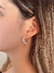 Argollas con bolitas trenzadas - 20 MM- plata 925 - comprar online