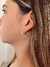 Argollas con bolitas trenzadas - 20 MM- plata 925