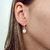 Argollas cubic blanco susano- plata 925