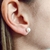 Aros abridores perla sol- plata 925
