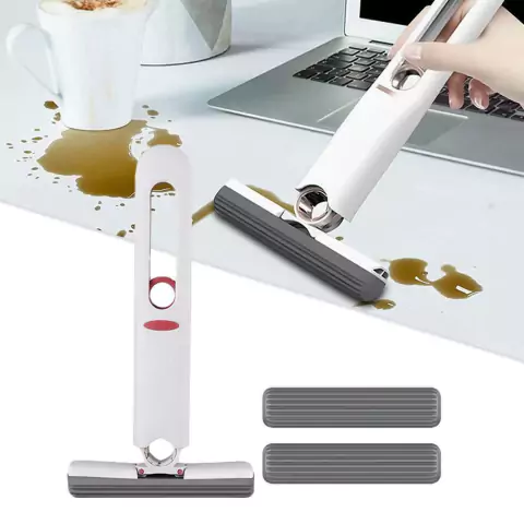 Mini Mop Esfregão Portátil Retrátil Dobrável Multiuso Para Limpeza