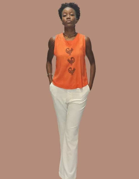 Regata Sankofa com Renda