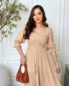 • Vestido Lia Bege ✨ - comprar online
