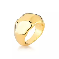 Anel Space Power Martelado Orgânico Dourado na internet