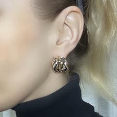 Brinco Aros Orgânico Mix Duo Dourado/Prata na internet