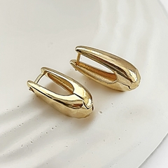 Brinco Argola Gota Liso P Dourado