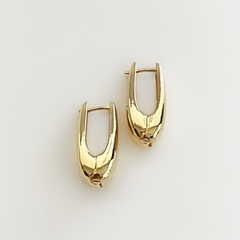 Brinco Argola Gota Liso M Dourado - comprar online