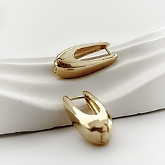 Brinco Argola Gota Liso M Dourado