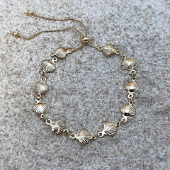 Pulseira Corrente Concha Delicada Dourado - comprar online