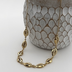 Colar Corrente Búzios Ajustável Dourado - comprar online