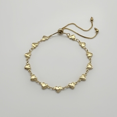 Pulseira Corrente Love Bold Mini Dourado - comprar online